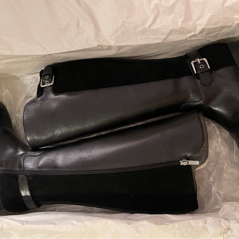 Marc Fisher Black Leather Knee high Boots